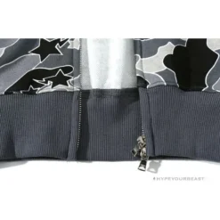 Hypeyourbeast BAPE Shark Head STA Star Camouflage Hoodie 'BLACK' 27 Hypeyourbeast BAPE Shark Head STA Star Camouflage Hoodie 'BLACK'