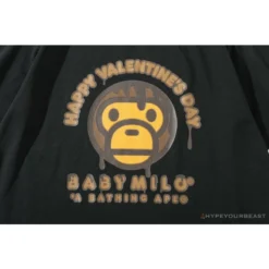 Hypeyourbeast BAPE Baby Milo Valentine's Day Chocolate Tee Shirt 'BLACK' 15 Hypeyourbeast BAPE Baby Milo Valentine's Day Chocolate Tee Shirt 'BLACK'
