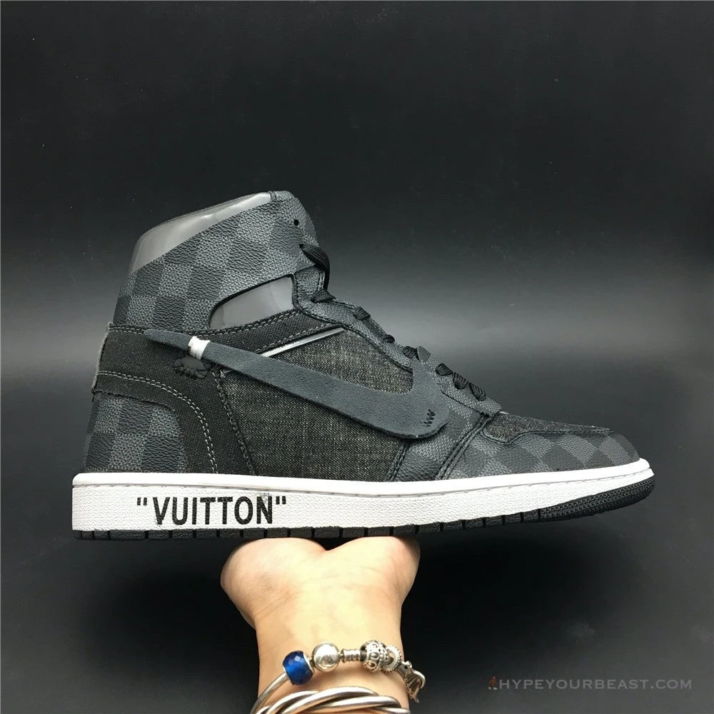 Hypeyourbeast Off White X Jordan 1 X LV Black 2 Hypeyourbeast Off White X Jordan 1 X LV Black