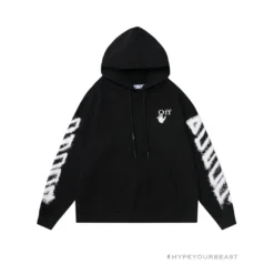HypeYourBeast Off-White Hoodie Hallow Black Hoodies & Jackets