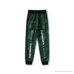 Hypeyourbeast Clothes BAPE X RAZER Co-Branded Gaming Camouflage Green Pants