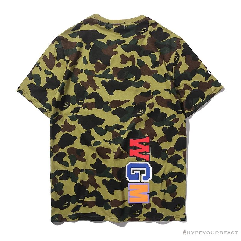 Hypeyourbeast BAPE Camouflage Shark Head Classic Cotton Short Sleeve Tee Shirt 'GREEN' Clothes 2 Hypeyourbeast BAPE Camouflage Shark Head Classic Cotton Short Sleeve Tee Shirt 'GREEN' Clothes