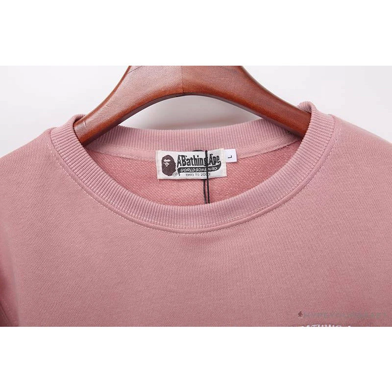 Hypeyourbeast BAPE Behind The Great Ape-Man Head Long Sleeve Shirt 'PINK' Clothes 3 Hypeyourbeast BAPE Behind The Great Ape-Man Head Long Sleeve Shirt 'PINK' Clothes