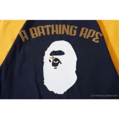 Hypeyourbeast Clothes BAPE Japanese Ninja Ape Man Raglan Sleeve Color Block Tee Shirt 'YELLOW' 27 Hypeyourbeast Clothes BAPE Japanese Ninja Ape Man Raglan Sleeve Color Block Tee Shirt 'YELLOW'