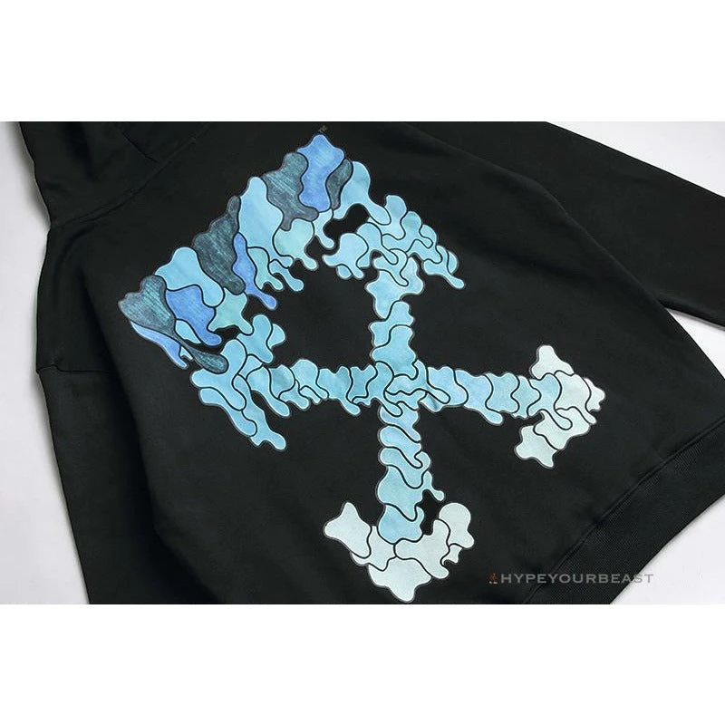 HypeYourBeast Hoodies & Jackets Off White Hoodie Black BLUE 6 HypeYourBeast Hoodies & Jackets Off White Hoodie Black BLUE