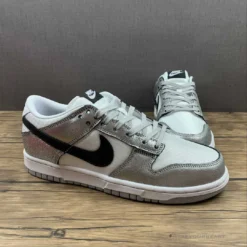 HypeYourBeast Nike Dunk Low Cracked Leather Silver