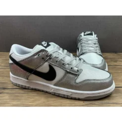 HypeYourBeast Nike Dunk Low Cracked Leather Silver