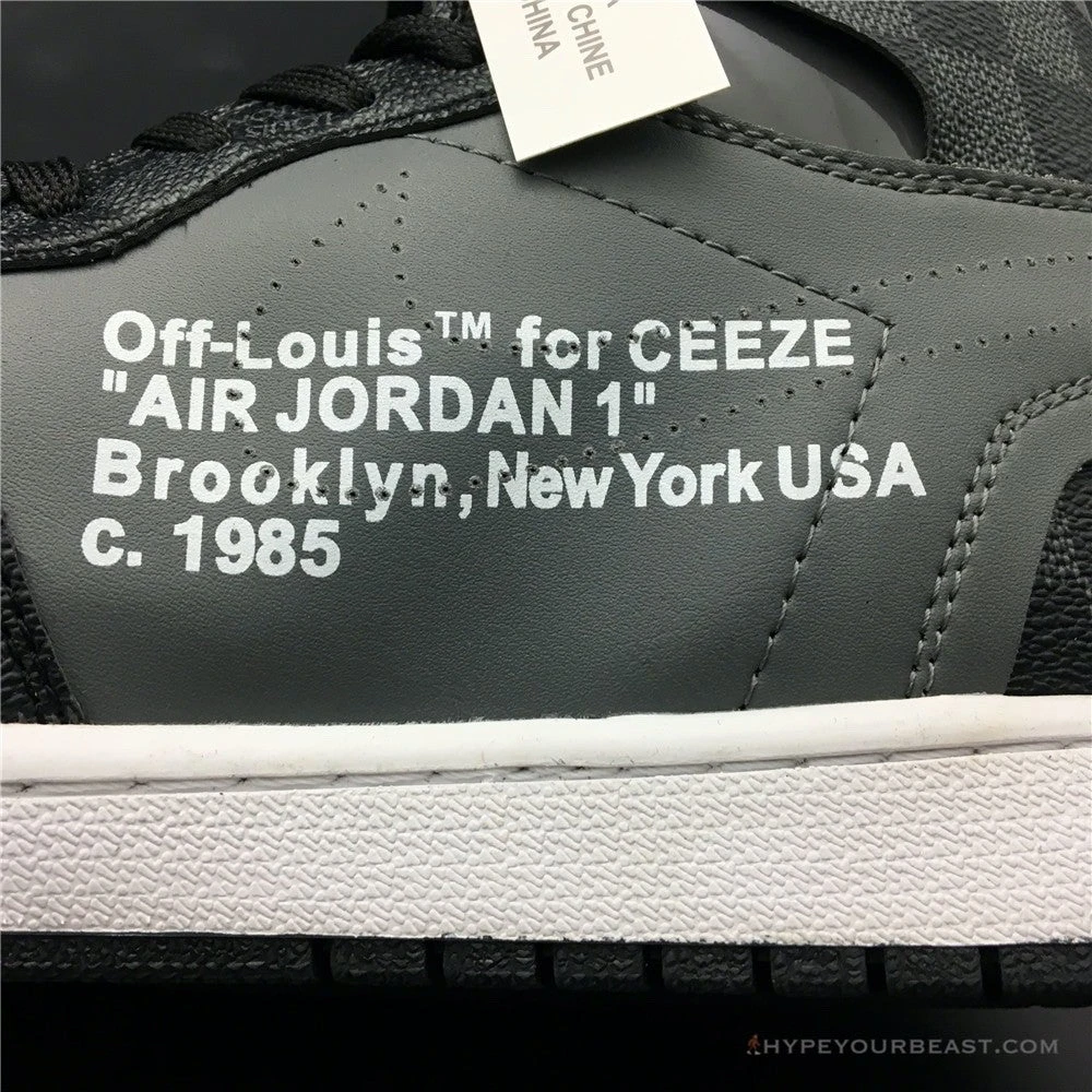 Hypeyourbeast Off White X Jordan 1 X LV Black 18 Hypeyourbeast Off White X Jordan 1 X LV Black
