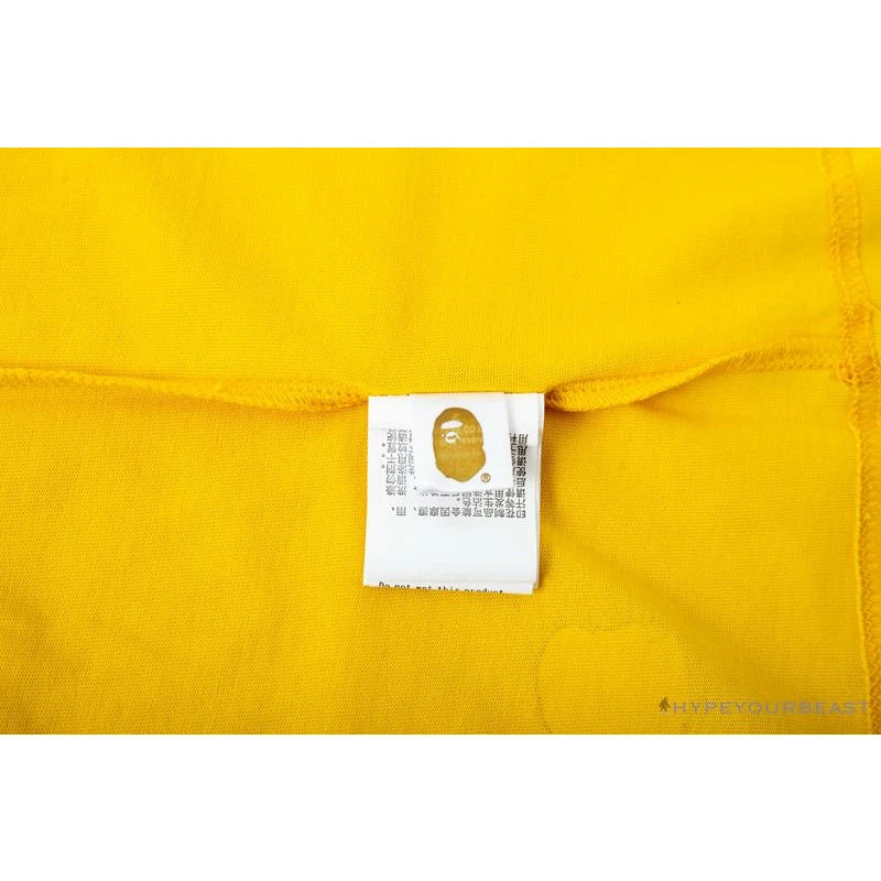 Hypeyourbeast BAPE KIDS Small Net Pocket Ape Man Head Tee Shirt 'YELLOW' Clothes 15 Hypeyourbeast BAPE KIDS Small Net Pocket Ape Man Head Tee Shirt 'YELLOW' Clothes