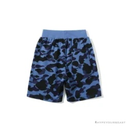 Hypeyourbeast BAPE X READYMADE Tiger Head Foam Camouflage Shorts 'BLUE' Clothes