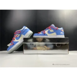 Hypeyourbeast Futura X Off-White X Nike Dunk Low Blue