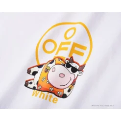 Hypeyourbeast T-Shirts OFF-WHITE Hawaiian Cow Arrow Tee Shirt