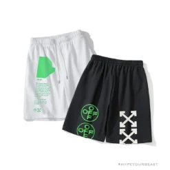 Hypeyourbeast OFF-WHITE Golden Ratio Shorts 'BLACK' Pants