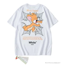 Hypeyourbeast T-Shirts OFF-WHITE Jerry Move Faster Tee Shirt 'WHITE'