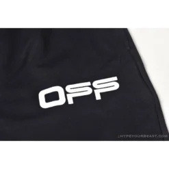 Hypeyourbeast OFF-WHITE Cabin Cabbage Shorts 'BLACK' Pants