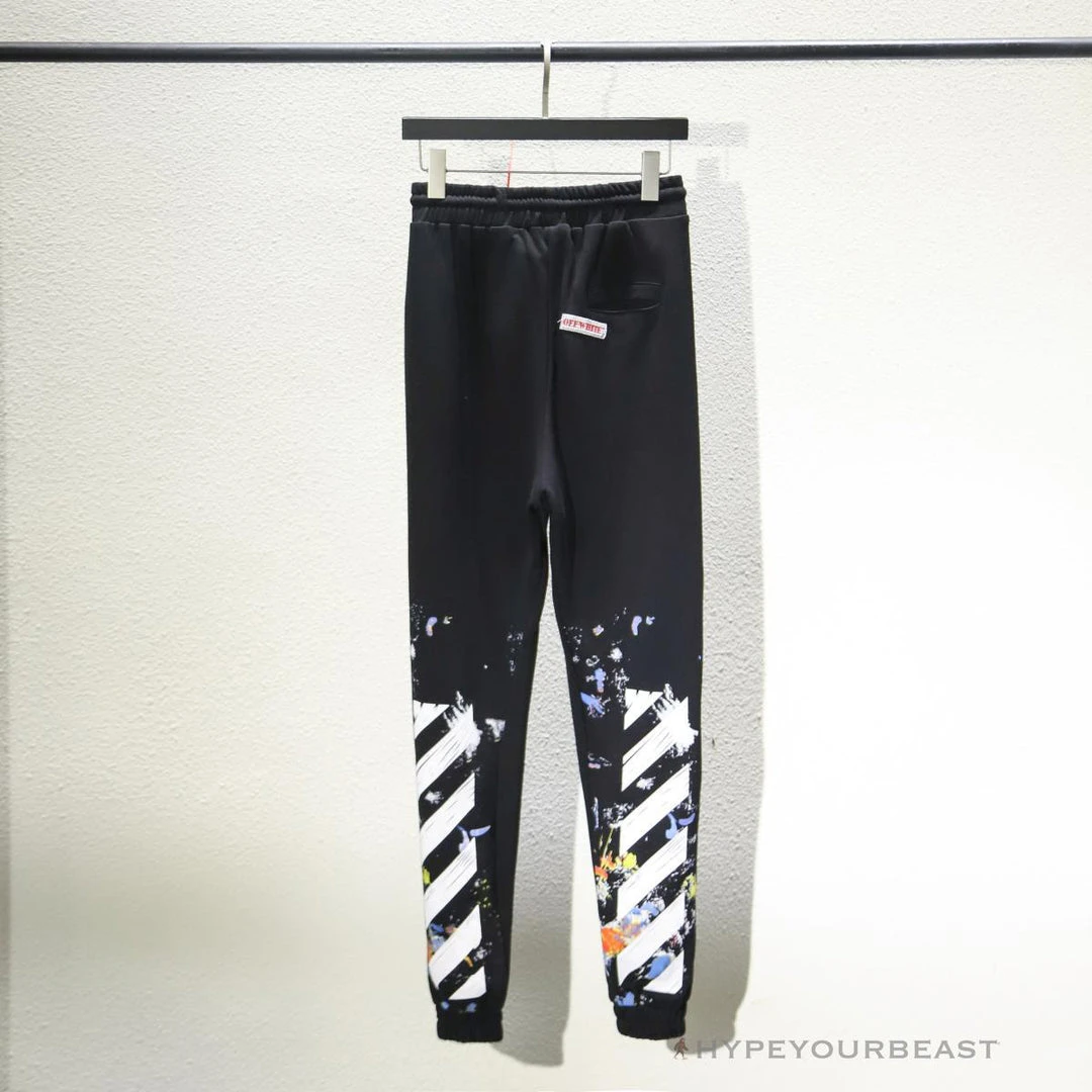 Hypeyourbeast OFF-WHITE Pants Black Paint 12 Hypeyourbeast OFF-WHITE Pants Black Paint
