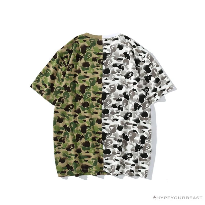 Hypeyourbeast BAPE Chinese Style Ink 10th Anniversary Camouflage Tee Shirt 'Green & White' Clothes 2 Hypeyourbeast BAPE Chinese Style Ink 10th Anniversary Camouflage Tee Shirt 'Green & White' Clothes