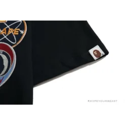 Hypeyourbeast Clothes BAPE Shark Head Crazy Patch Tee Shirt