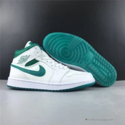 Hypeyourbeast Air Jordan 1 Mid White Mystic Green