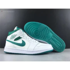 Hypeyourbeast Air Jordan 1 Mid White Mystic Green