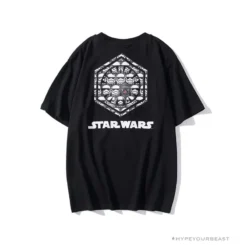 Hypeyourbeast BAPE X Star Wars Collaboration Black Warrior Tee Shirt 'BLACK'
