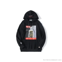 Hypeyourbeast Clothes BAPE Marilyn Monroe Camouflage Suspender Hoodie 'BLACK'