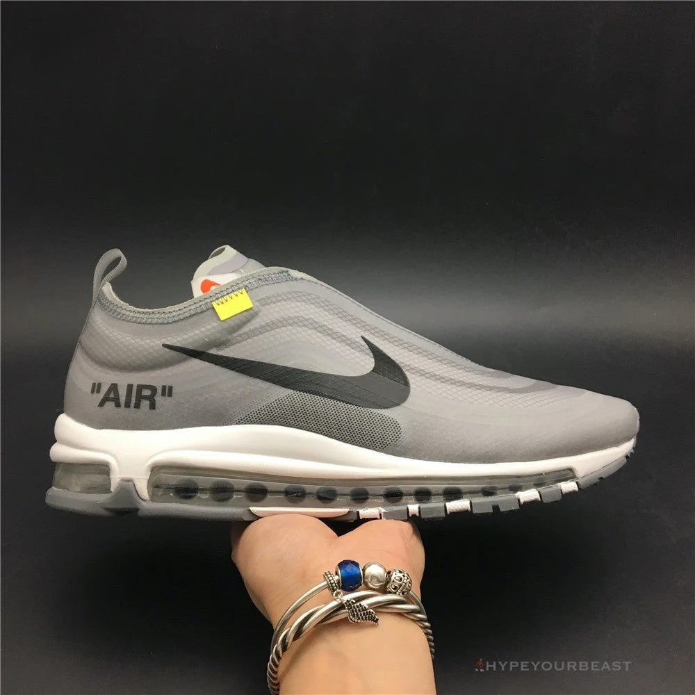 Hypeyourbeast Off White X Nike Air Max 97 Light Grey Black White 3 Hypeyourbeast Off White X Nike Air Max 97 Light Grey Black White