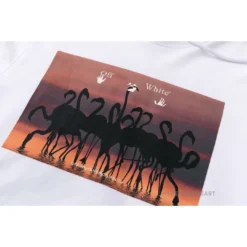 HypeYourBeast Off White Hoodie Flamingo - White Hoodies & Jackets