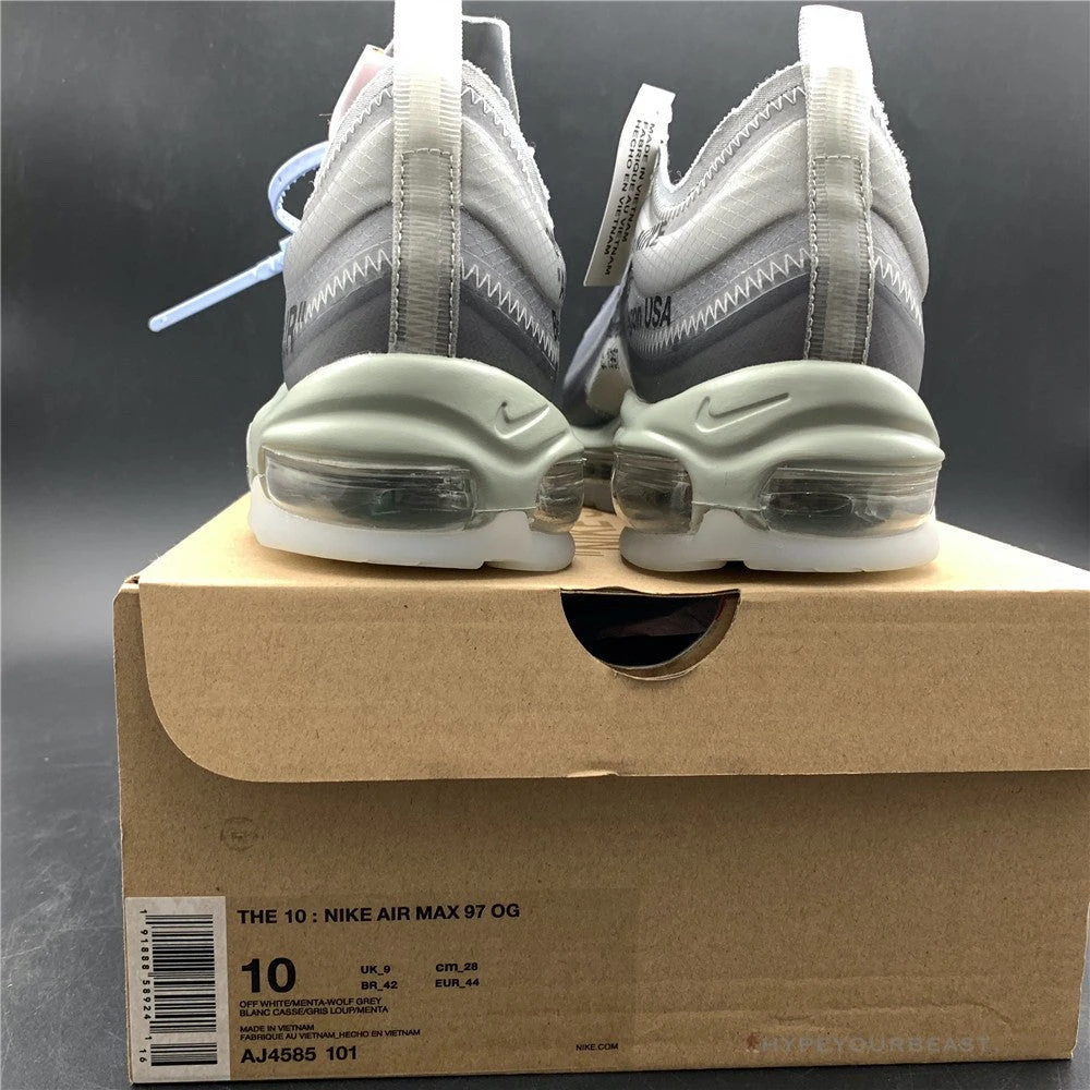 Hypeyourbeast Off White X Nike Air Max 97 "Menta 10 Hypeyourbeast Off White X Nike Air Max 97 "Menta