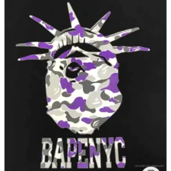 Hypeyourbeast Clothes BAPE NYC New York Limited Purple Camouflage Ape Head Tee Shirt 'BLACK' 18 Hypeyourbeast Clothes BAPE NYC New York Limited Purple Camouflage Ape Head Tee Shirt 'BLACK'