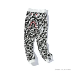 Hypeyourbeast BAPE Chinese Style Ink Camouflage 10th Anniversary Limited Pants 'WHITE'