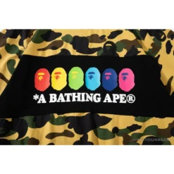 Hypeyourbeast Clothes BAPE KIDS Color Ape Head Camouflage Tee Shirt 'YELLOW'
