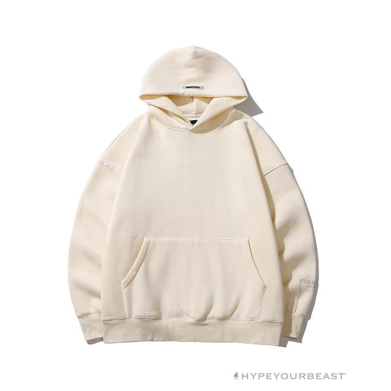 HypeYourBeast Hoodies & Jackets FOG Hoodie Reflective ‘ESSENTIALS’ Beige 1 HypeYourBeast Hoodies & Jackets FOG Hoodie Reflective ‘ESSENTIALS’ Beige
