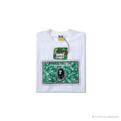 Hypeyourbeast BAPE Spoof Dollar Bill Tee Shirt 'WHITE'