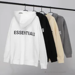 HypeYourBeast FOG Hoodie Reflective ‘ESSENTIALS’ Black Hoodies & Jackets
