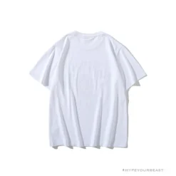 Hypeyourbeast BAPE Messy Letters Upside Down Little Ape Head Tee Shirt 'WHITE'