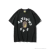 Hypeyourbeast BAPE Messy Letters Upside Down Little Ape Head Tee Shirt 'BLACK'
