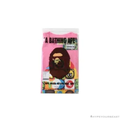 Hypeyourbeast Clothes BAPE Baby Milo Color Square Ape Head Tee Shirt 'PINK'