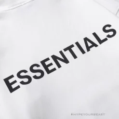 HypeYourBeast FOG Hoodie Reflective ‘ESSENTIALS’ White Hoodies & Jackets
