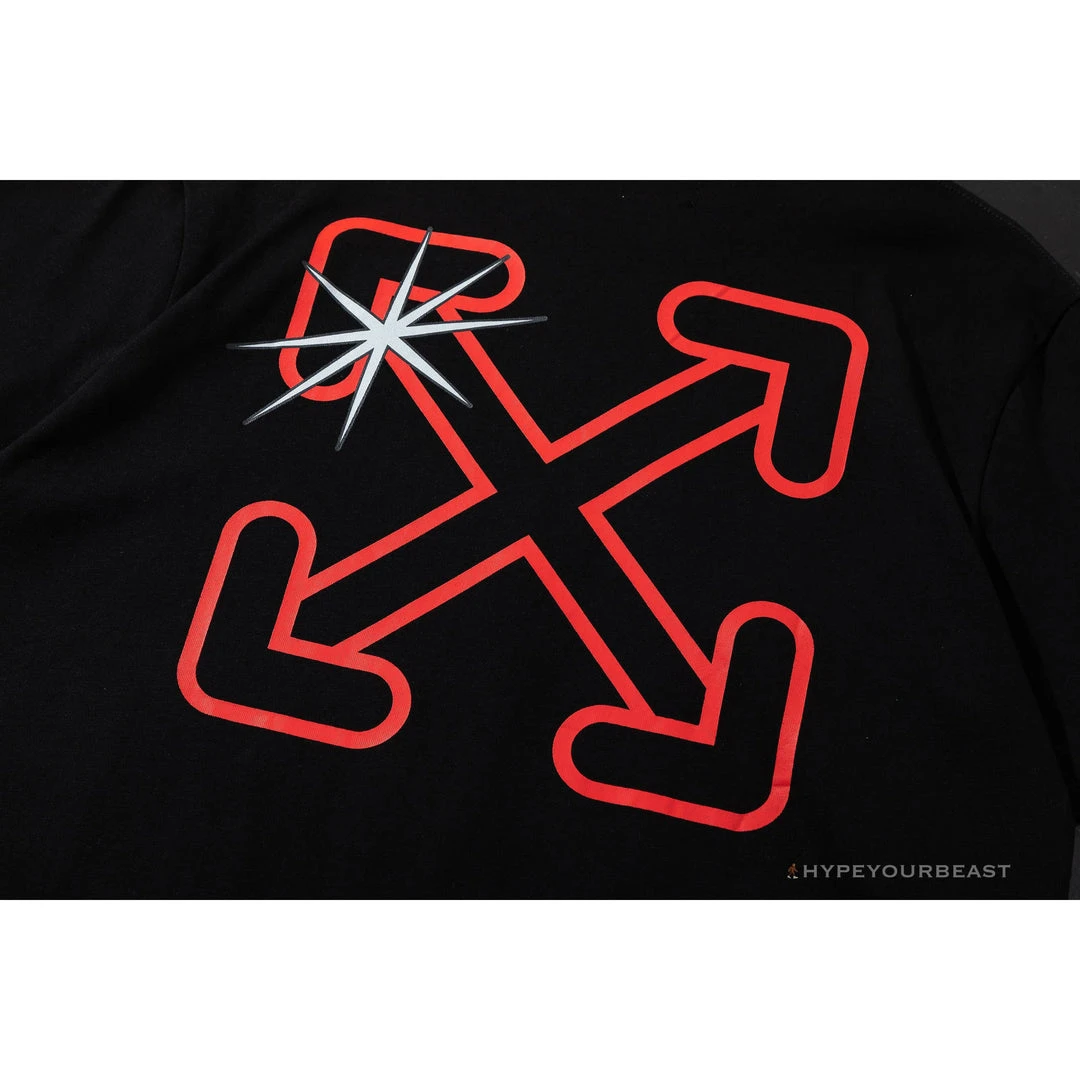 Hypeyourbeast T-Shirts OFF-WHITE Red Flash Cross Arrow Tee Shirt 'BLACK' 6 Hypeyourbeast T-Shirts OFF-WHITE Red Flash Cross Arrow Tee Shirt 'BLACK'