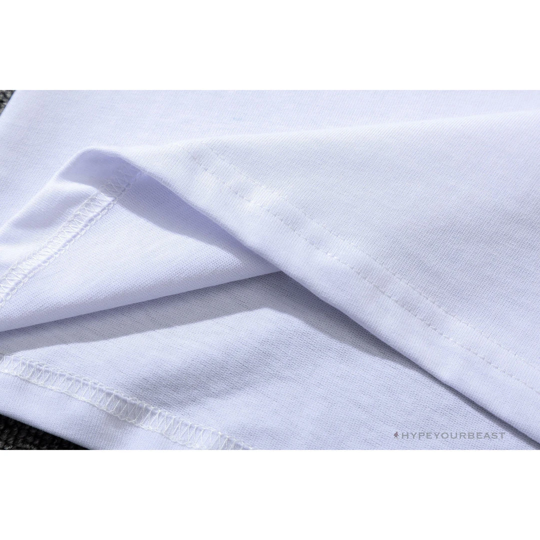 Hypeyourbeast OFF-WHITE Light Blue Marker Draw Pattern Tee Shirt 'WHITE' 7 Hypeyourbeast OFF-WHITE Light Blue Marker Draw Pattern Tee Shirt 'WHITE'