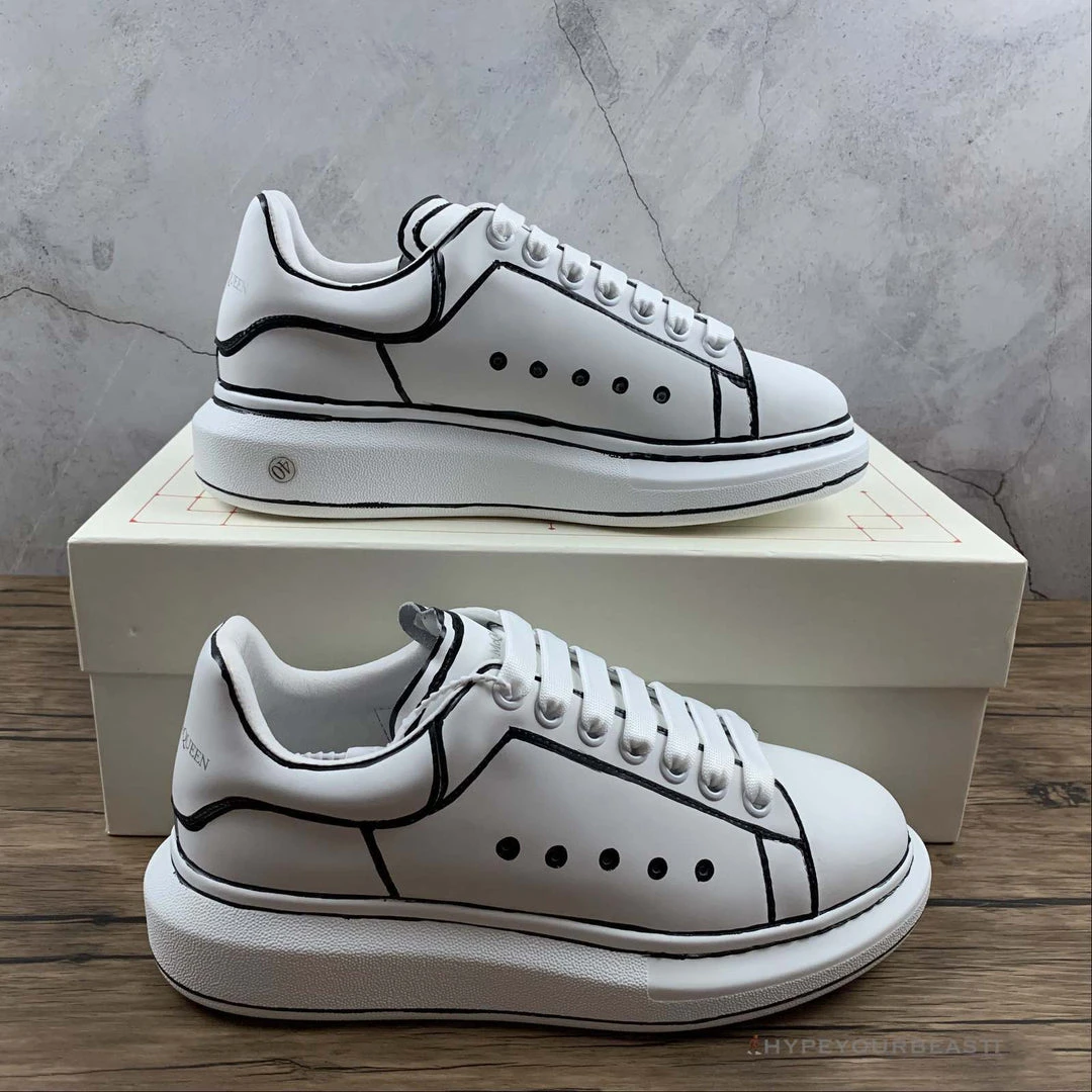 HypeYourBeast Alexander McQueen White / Black Outline 2 HypeYourBeast Alexander McQueen White / Black Outline