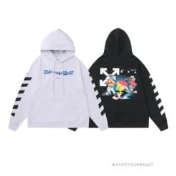 HypeYourBeast Off White Hoodie Looney - White