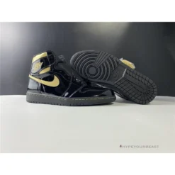 Hypeyourbeast Air Jordan 1 High 'Black Metallic Gold'