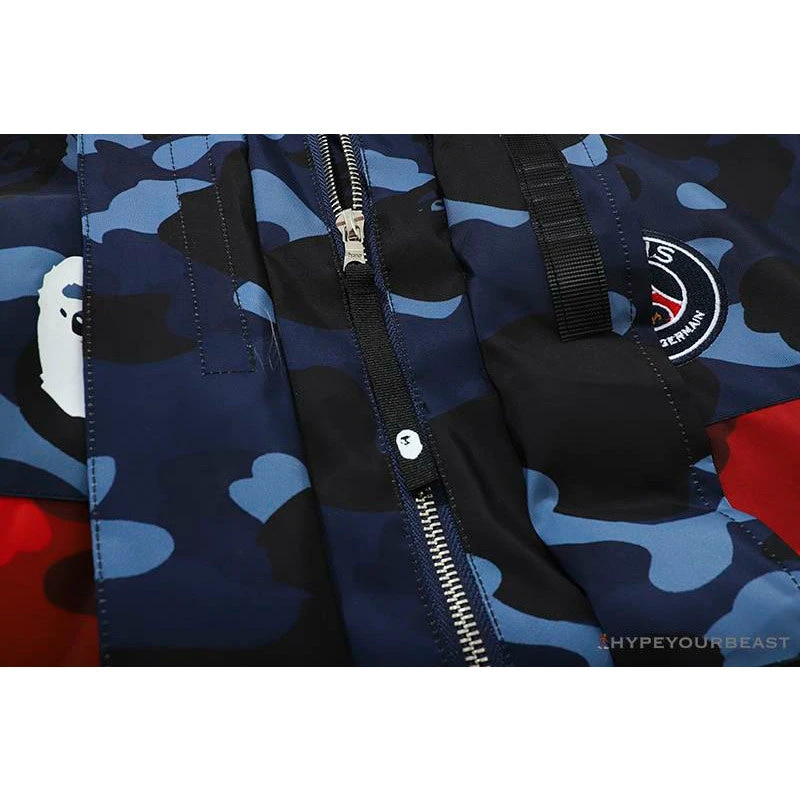 Hypeyourbeast Clothes BAPE X PSG Paris Saint-Germain Camouflage Blue-Red Hoodie 7 Hypeyourbeast Clothes BAPE X PSG Paris Saint-Germain Camouflage Blue-Red Hoodie
