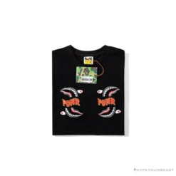 Hypeyourbeast BAPE Shark Head PONR Tee Shirt 'BLACK' Clothes