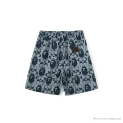 Hypeyourbeast BAPE X COACH Co-Branded Grey-Blue Shorts Clothes