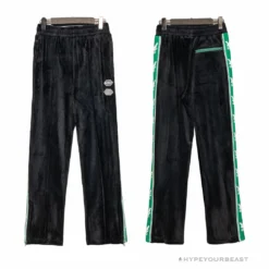 Hypeyourbeast OFF-WHITE Side Webbing Casual Green Letter Pants