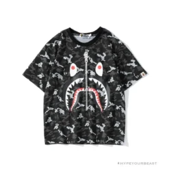 Hypeyourbeast BAPE Digital Pixel Camouflage Tee Shirt 'BLACK' Clothes