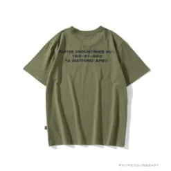 Hypeyourbeast BAPE Military Style Desert Camouflage Tee Shirt 'GREEN' Clothes